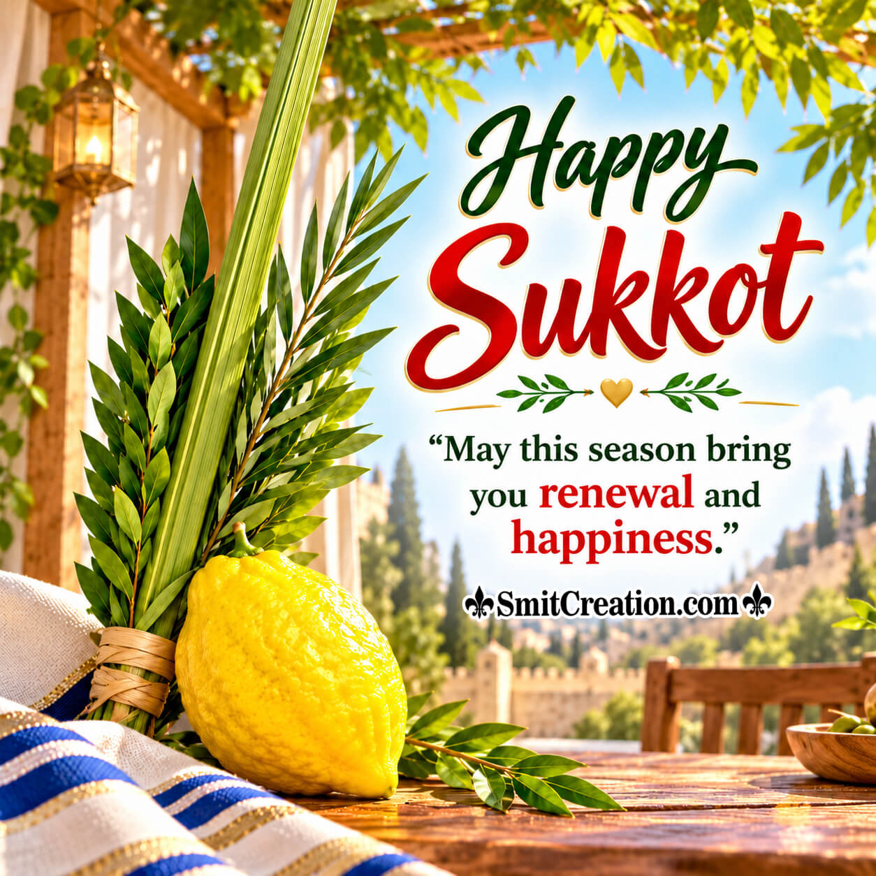 Happy Sukkot Renewal And Happiness Image