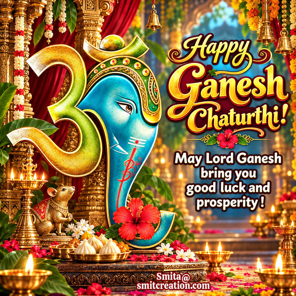 Happy Vinayaka Chaturthi Good Luck Image