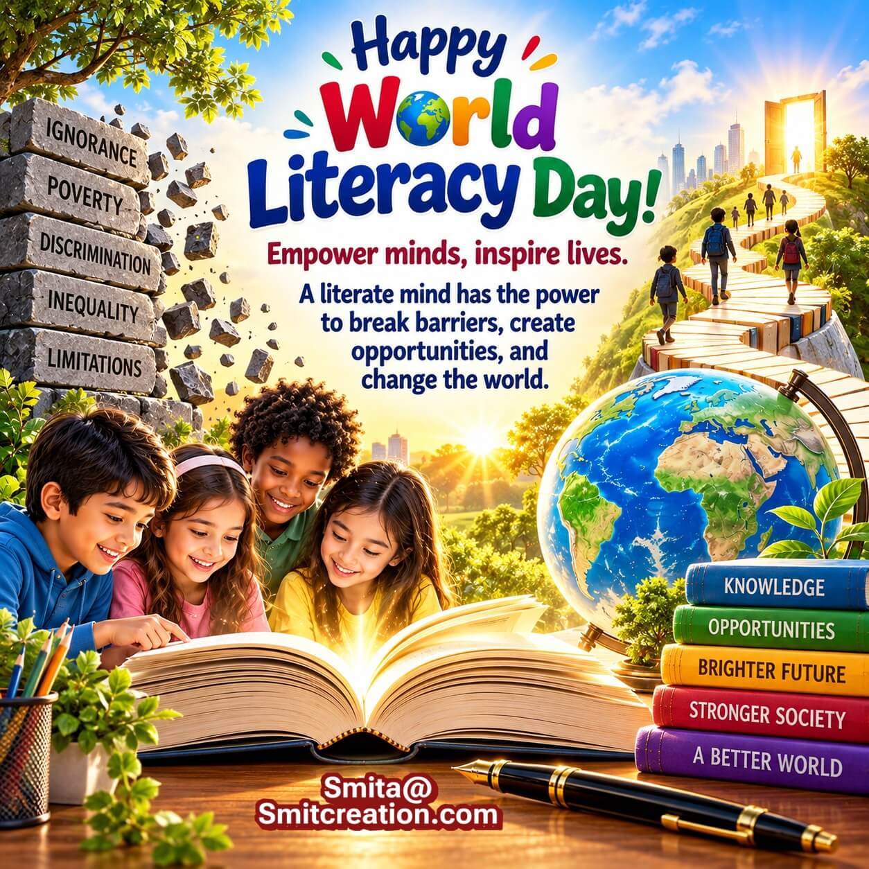 International Literacy Day Inspirational Greeting