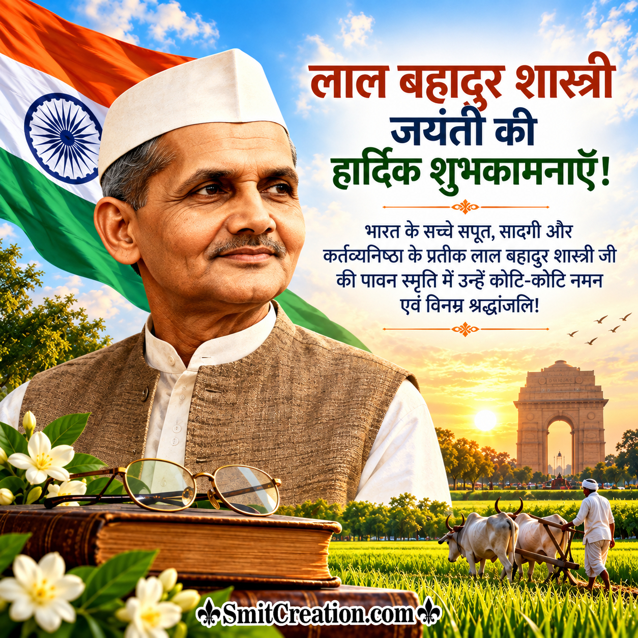 Lal Bahadur Shastri Jayanti Ki Hardik Shubhkannaye Hindi Pic