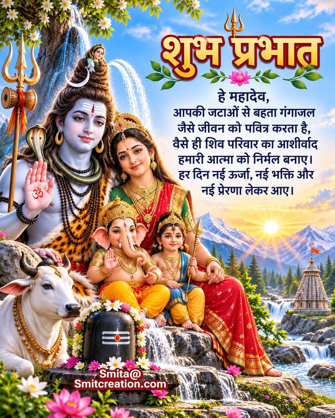 Mahadev Ganga Jal Bhakti Aur Aashirwad Message
