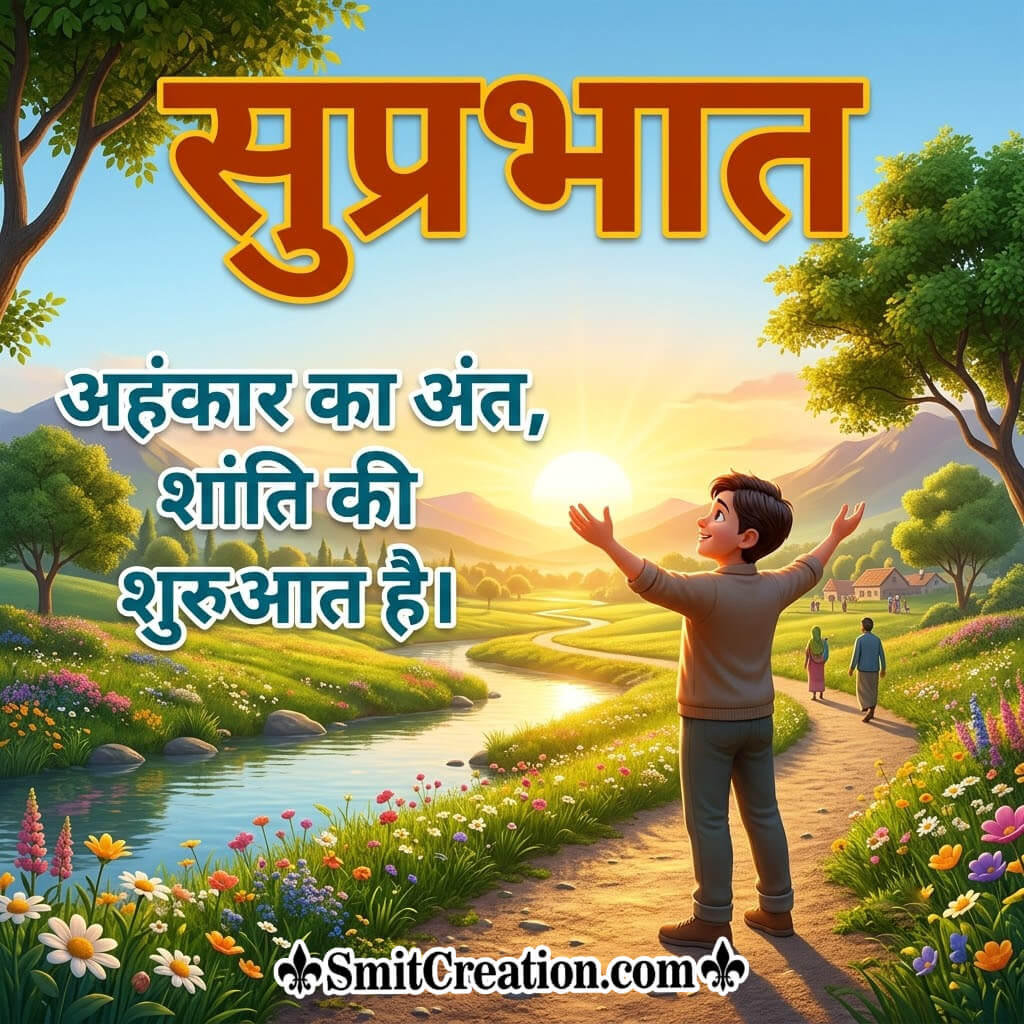 Morning Hindi Quotes On Ego Lovely Pic
