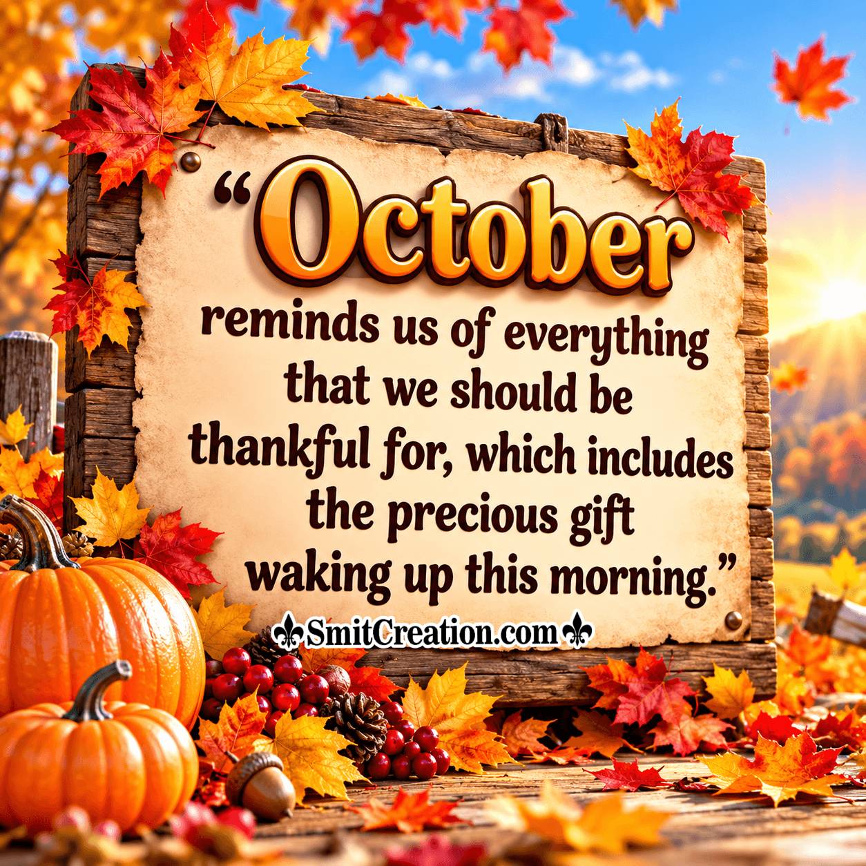 October Reminds Us Of Everything