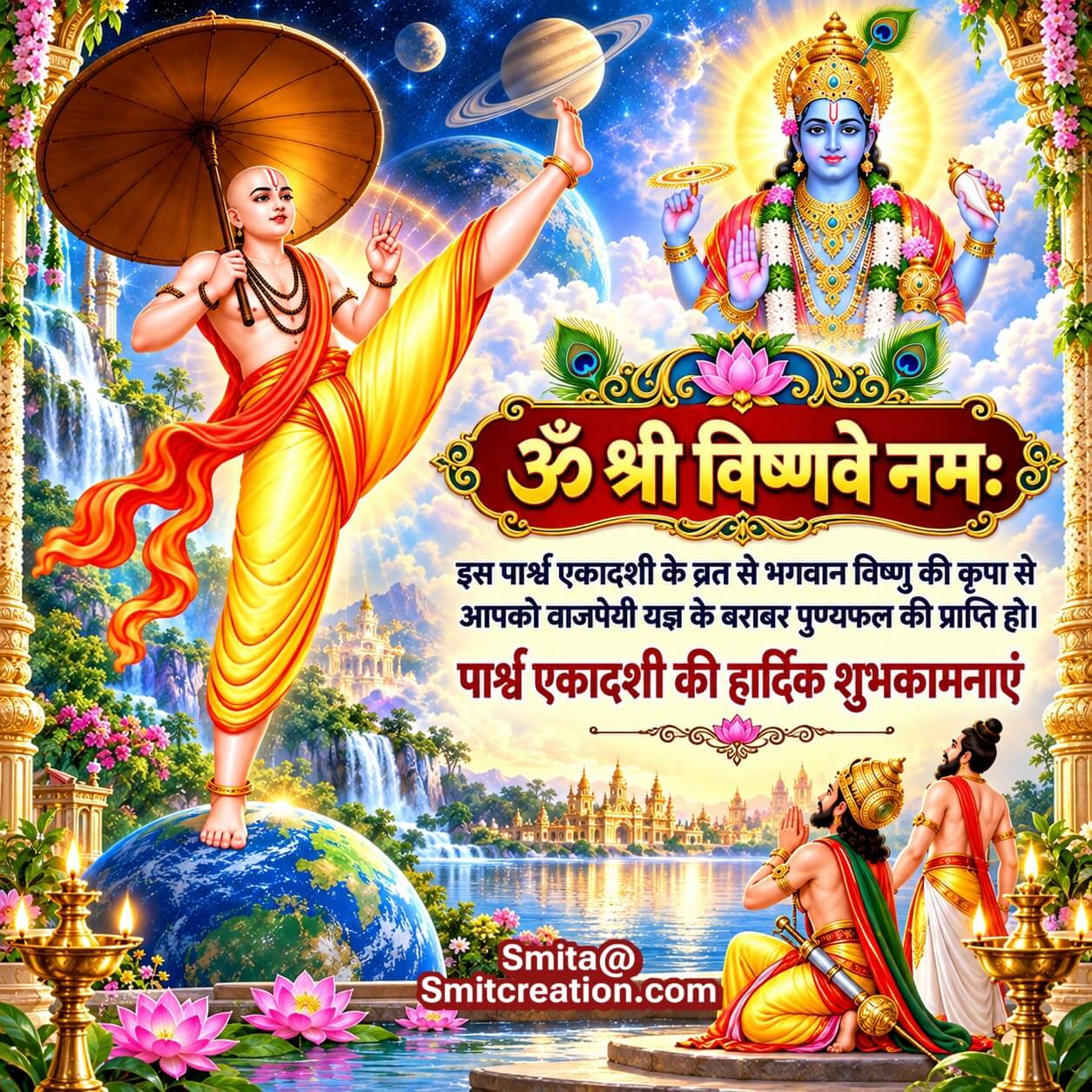 Parsva Ekadashi Wishes In Hindi