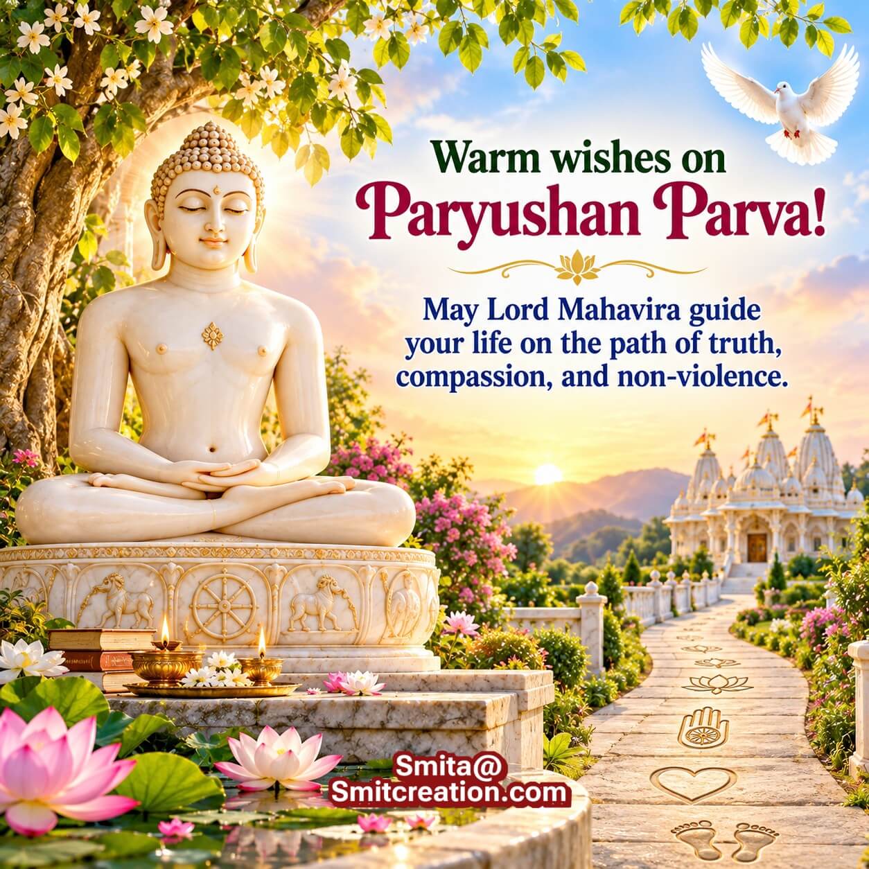 Paryushan Parva Lord Mahavira Blessings Pic
