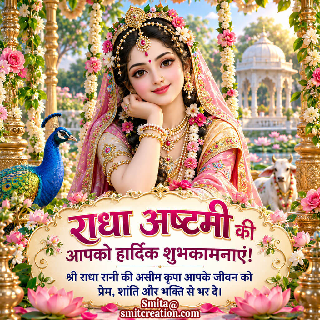 Radha Ashtami Hardik Shubhkamna