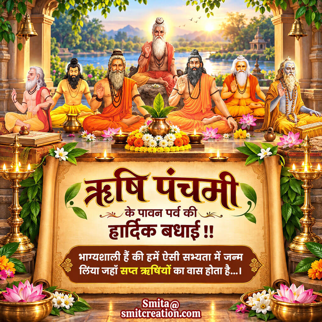 Rishi Panchami Hardik Badhai