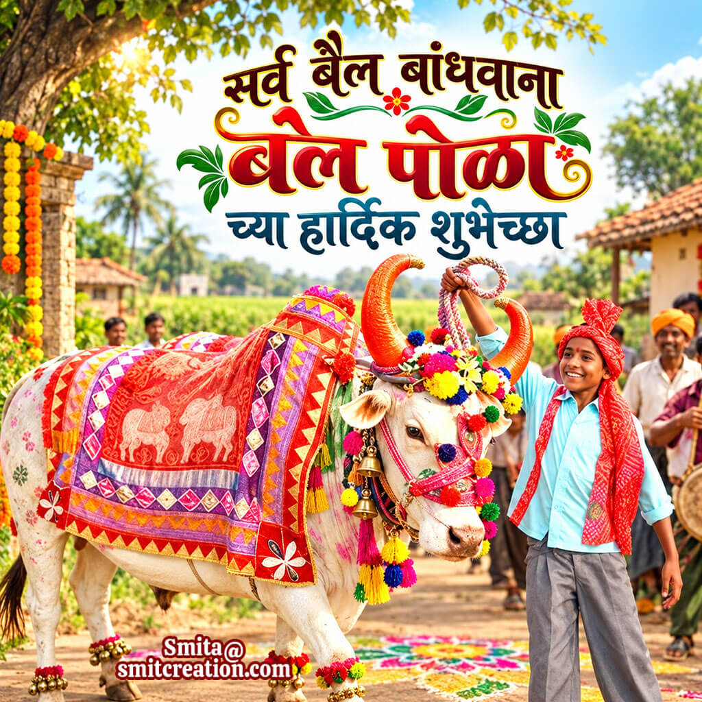 Sarv Bail Bandhavana Bail Pola Chya Hardik Shubhechha