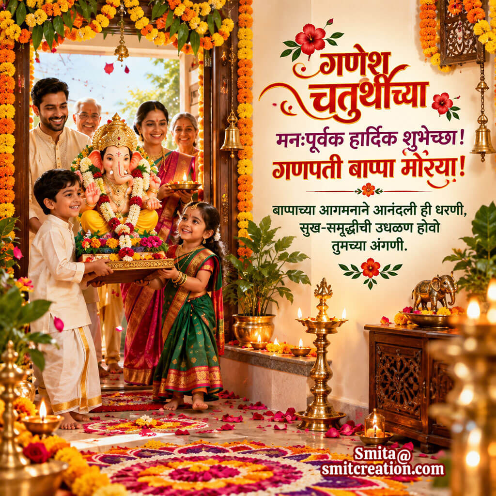 Sarvana Ganesh Chaturthi Chi Hardik Shubhechha