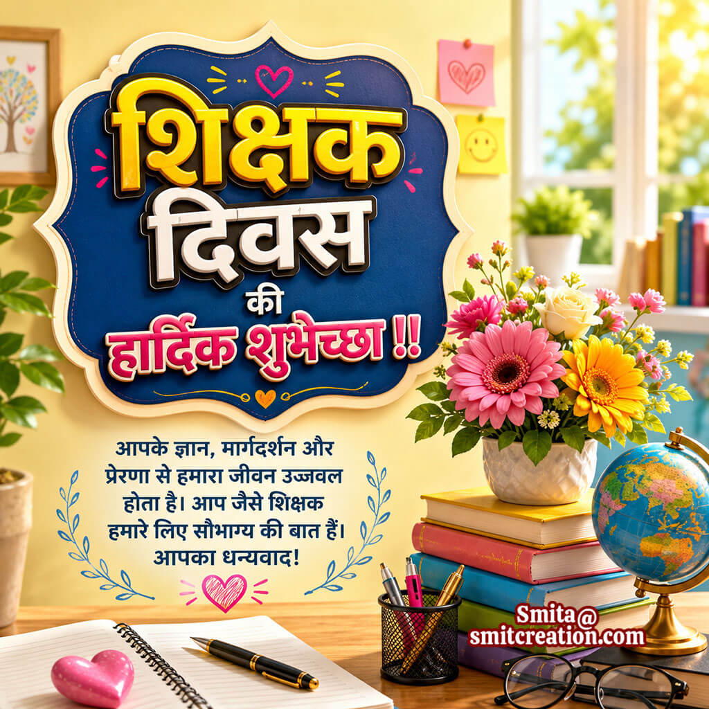 Shikshak Diwas Ki Hardik Shubhkamnayein Message in Hindi