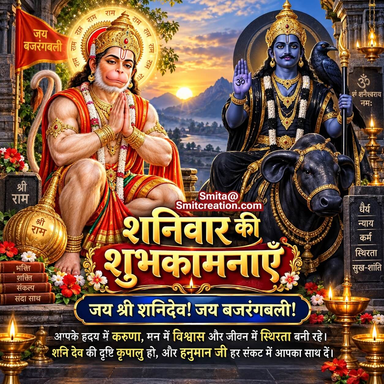 Shubh Shanivaar Shani Dev Hanuman Ji Aashirwad