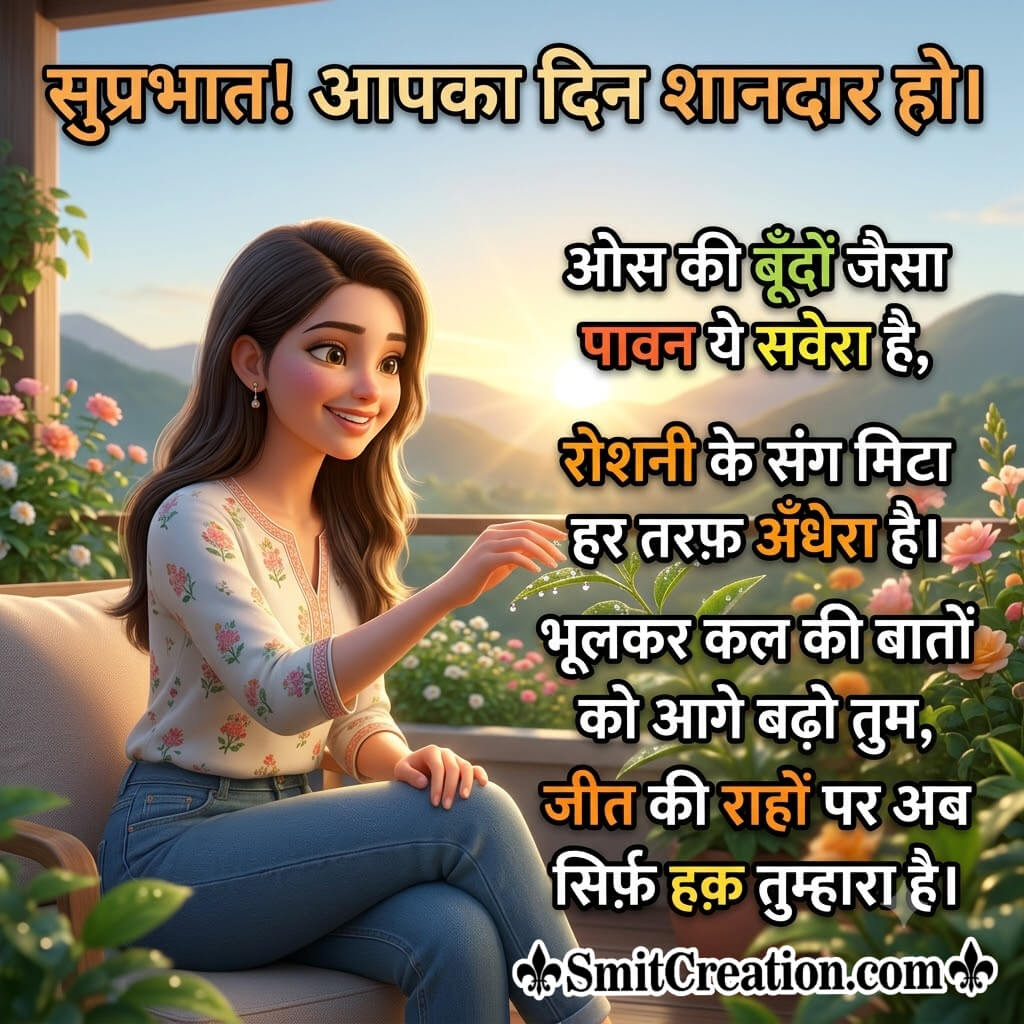 Suprabhat Best Hindi Shayari Pic Photo
