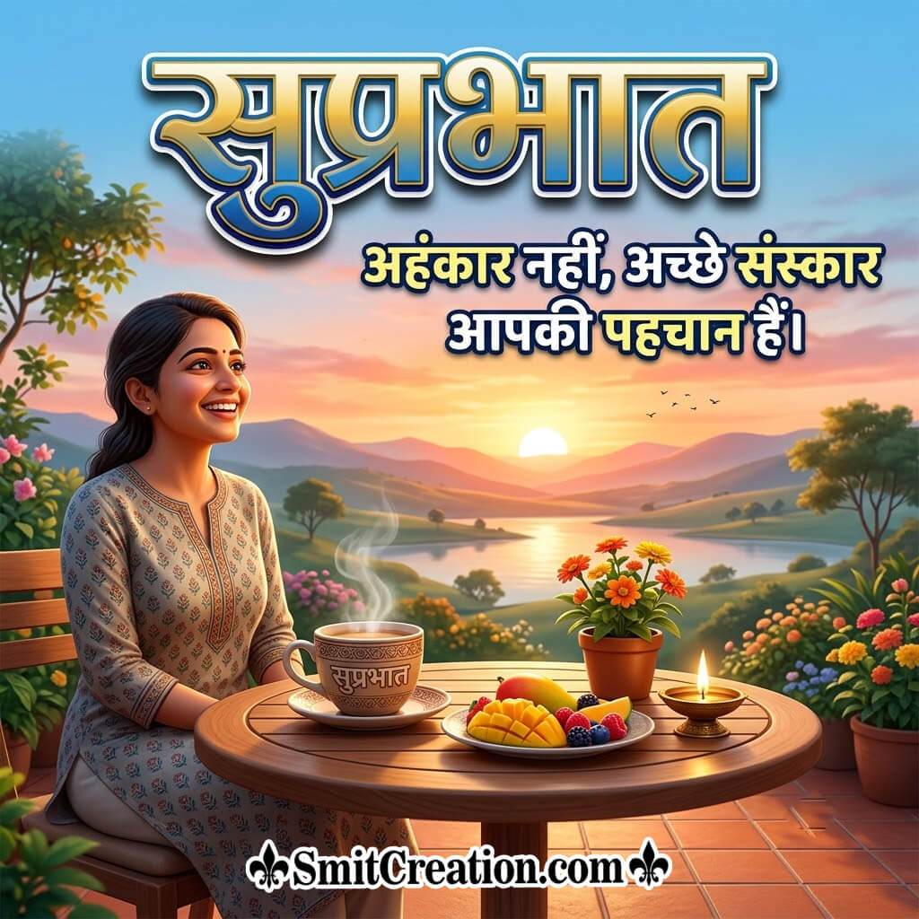 Suprabhat Hindi Quotes On Ego Sunset Picture