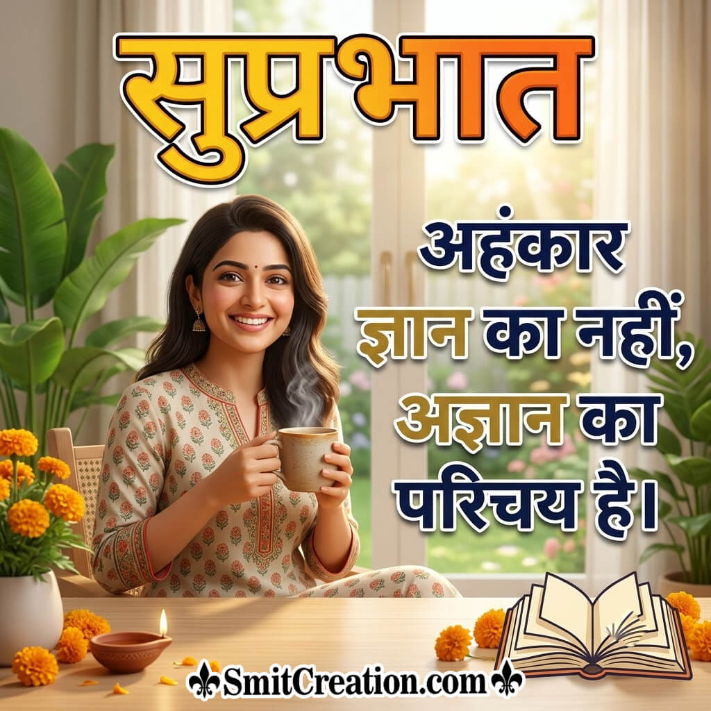 Suprabhat Hindi Quotes On Ego Wonderful Pic