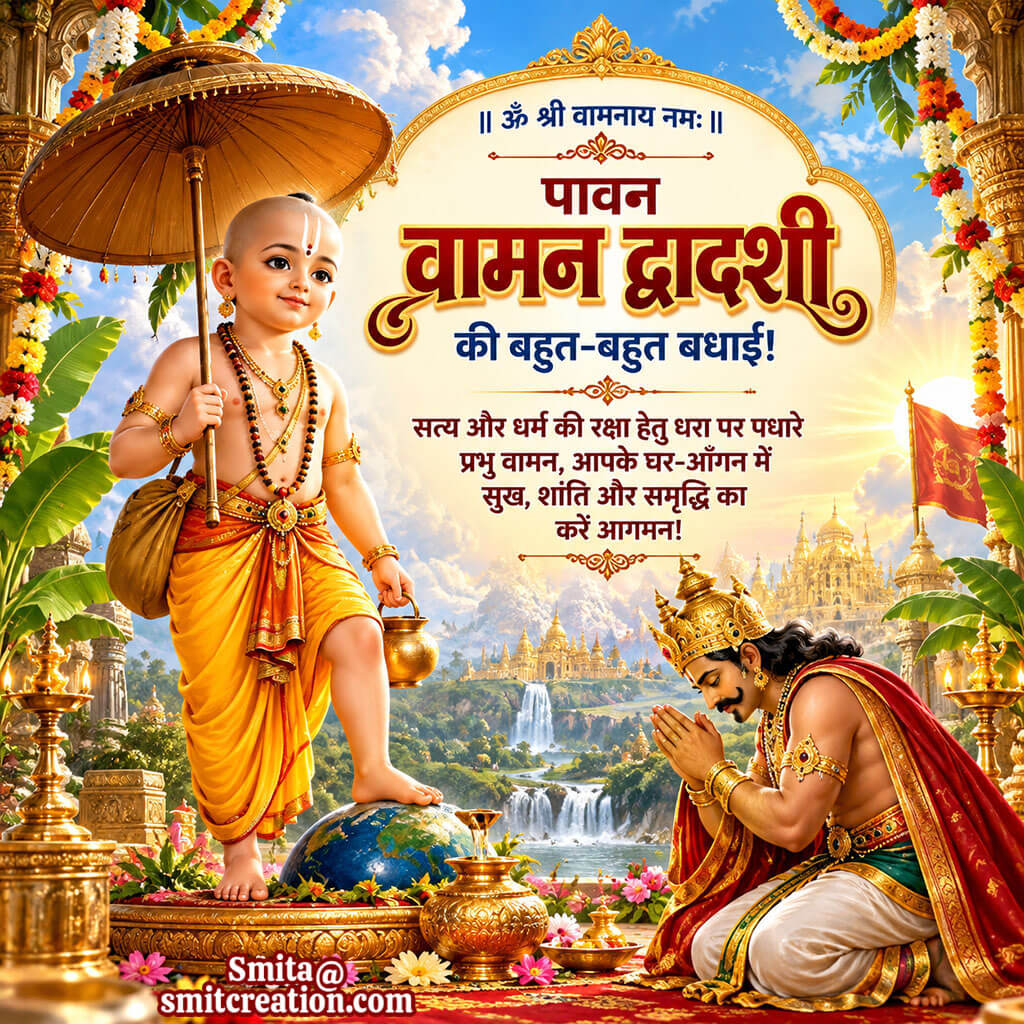 Vaman Jayanti Hardik Shubhkamnaye