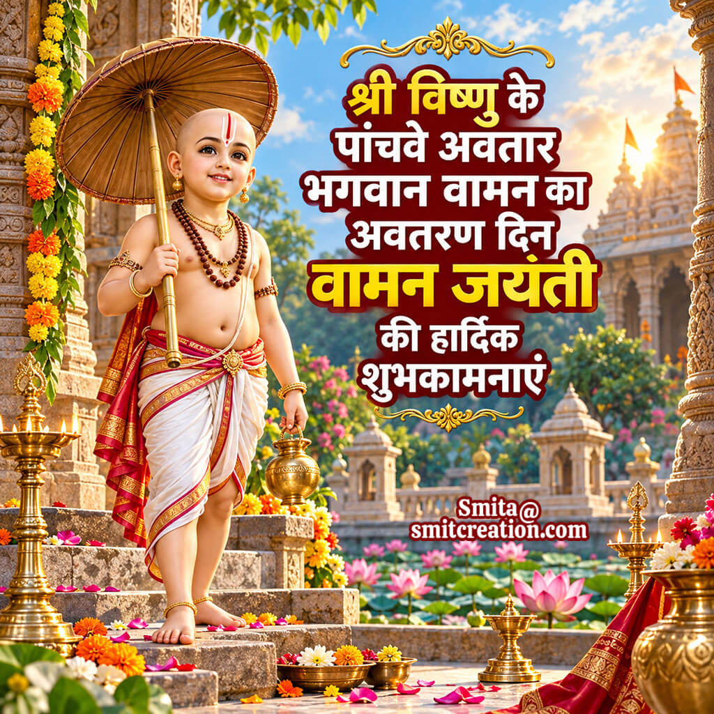 Vaman Jayanti Ki Hardik Shubhkamnaye