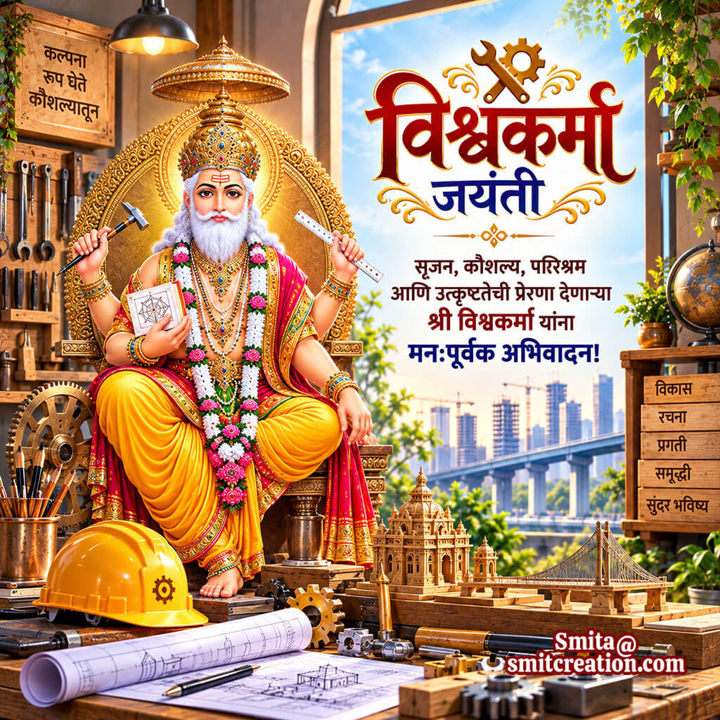 Vishwakarma Jayanti Marathi Message