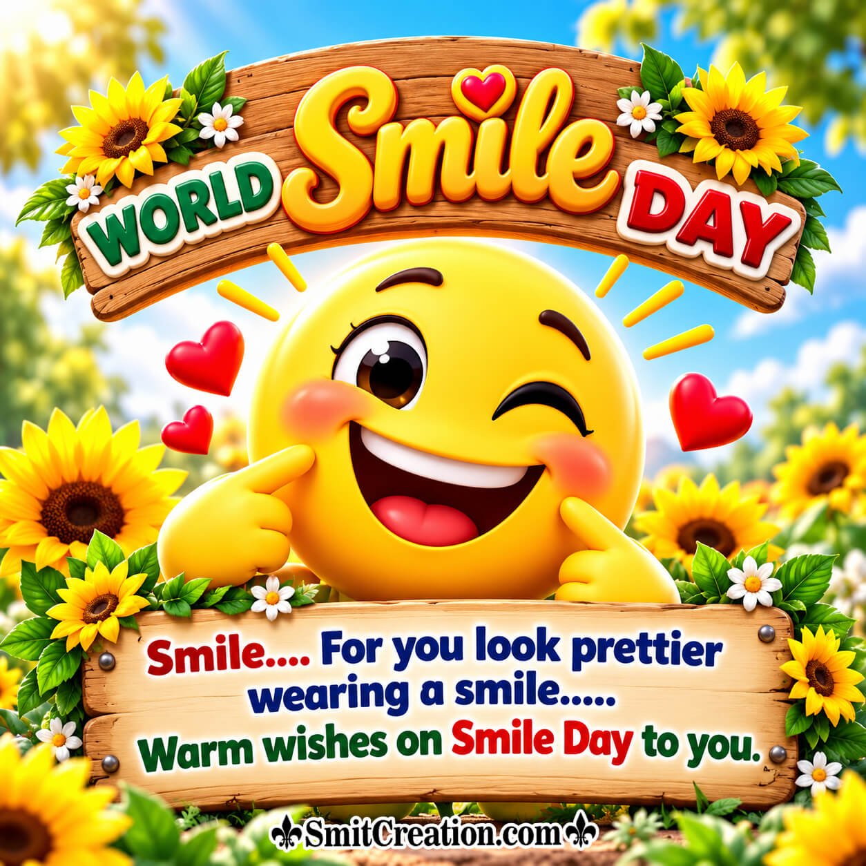 Warm Wishes On Smile Day To You