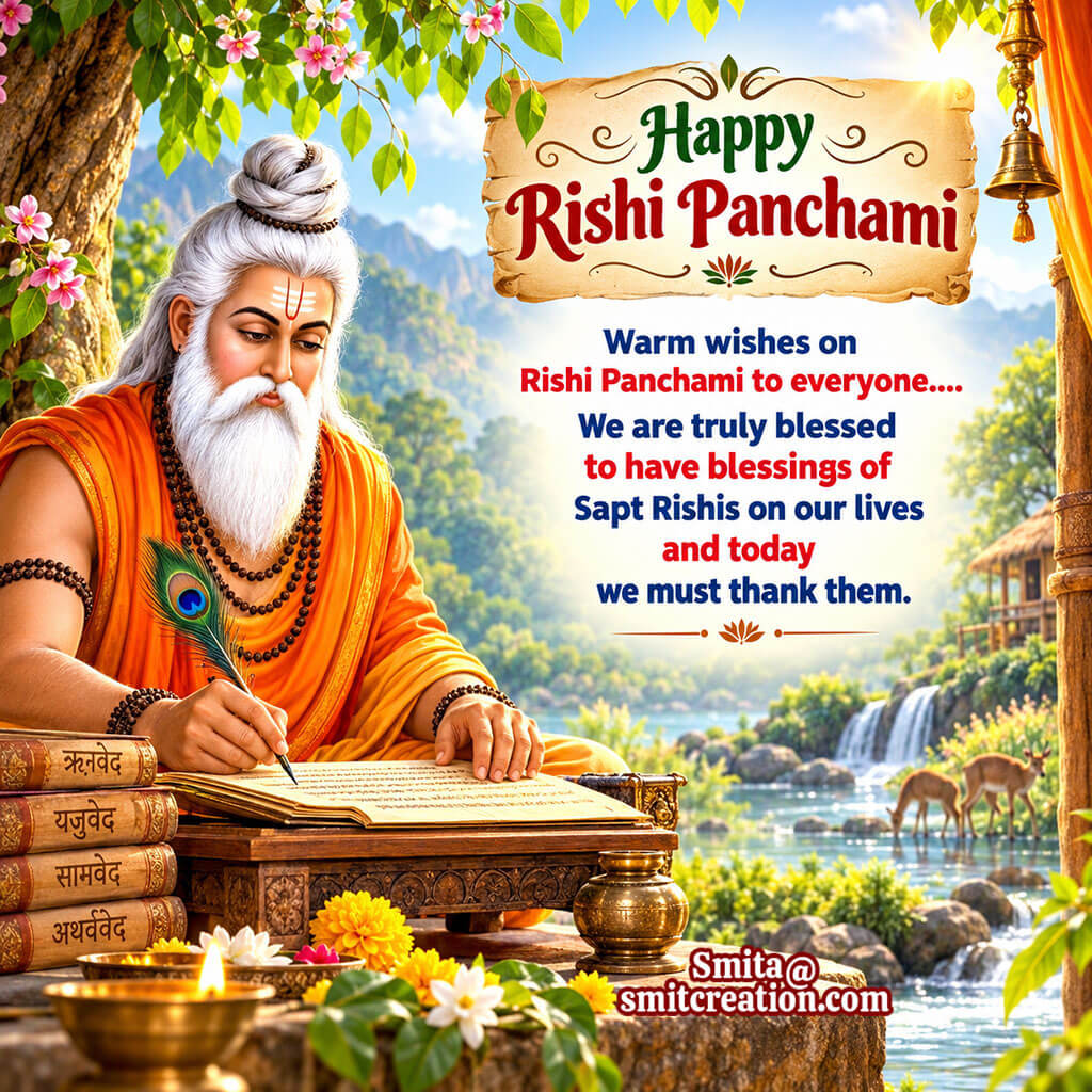Warm wishes on Rishi Panchami