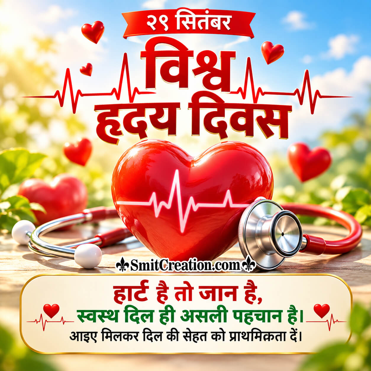 World Heart Day Hindi Message Pic