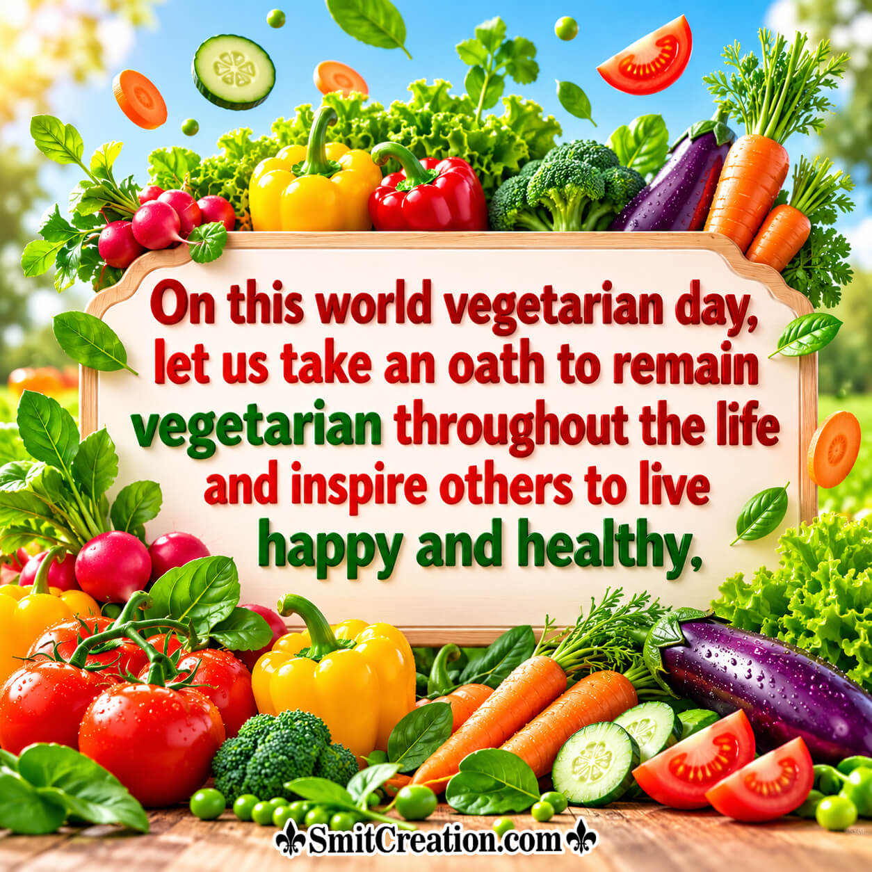 World Vegetarian Day Oath