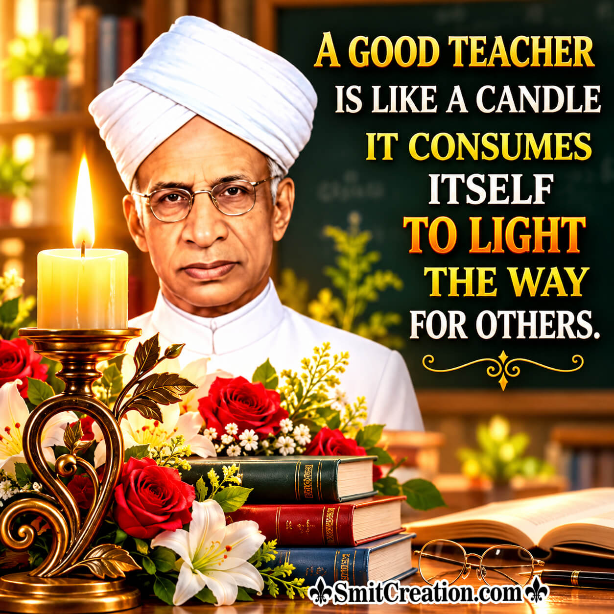 A Good Teacher Is Like A Candle