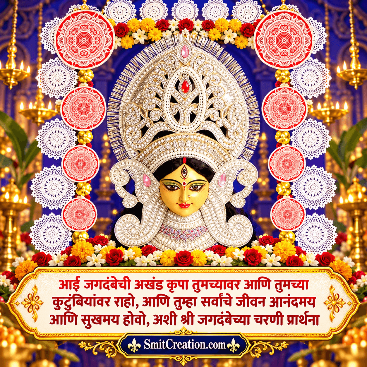 Durga Puja Blessings In Marathi