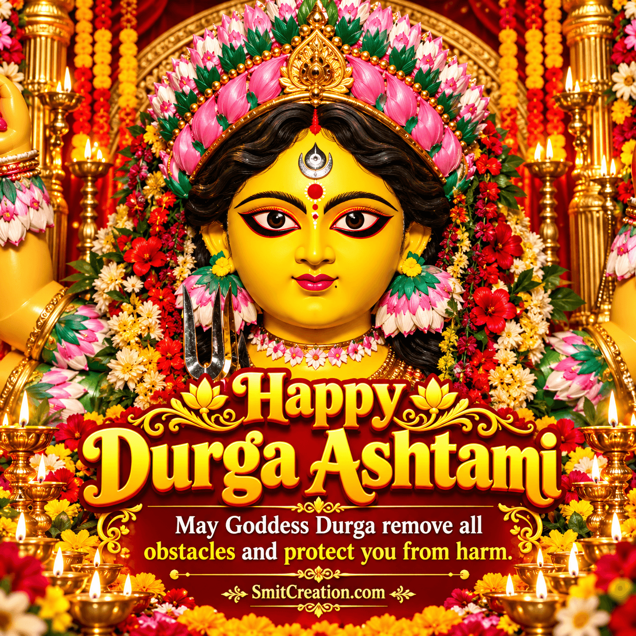 Happy Durga Ashtami Lovely Message Image