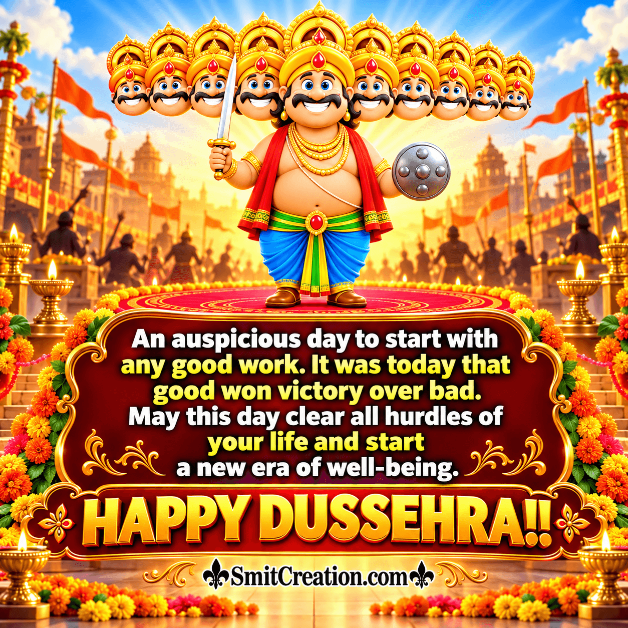 Happy Dussehra Nice Wishing Picture