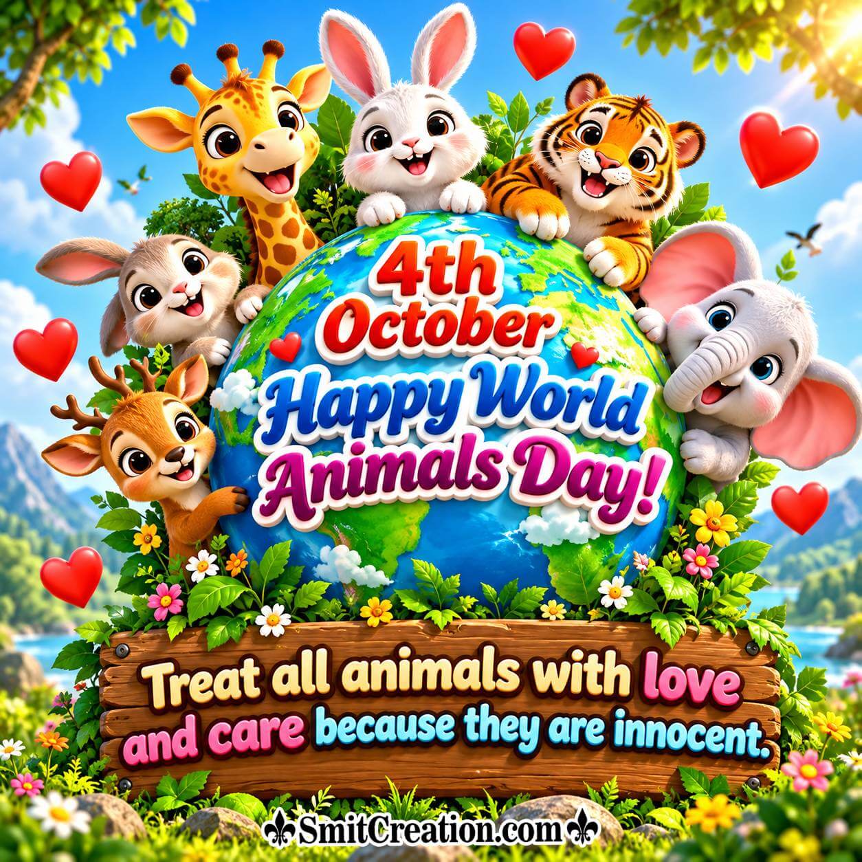 Happy World Animals Day Quote Pic