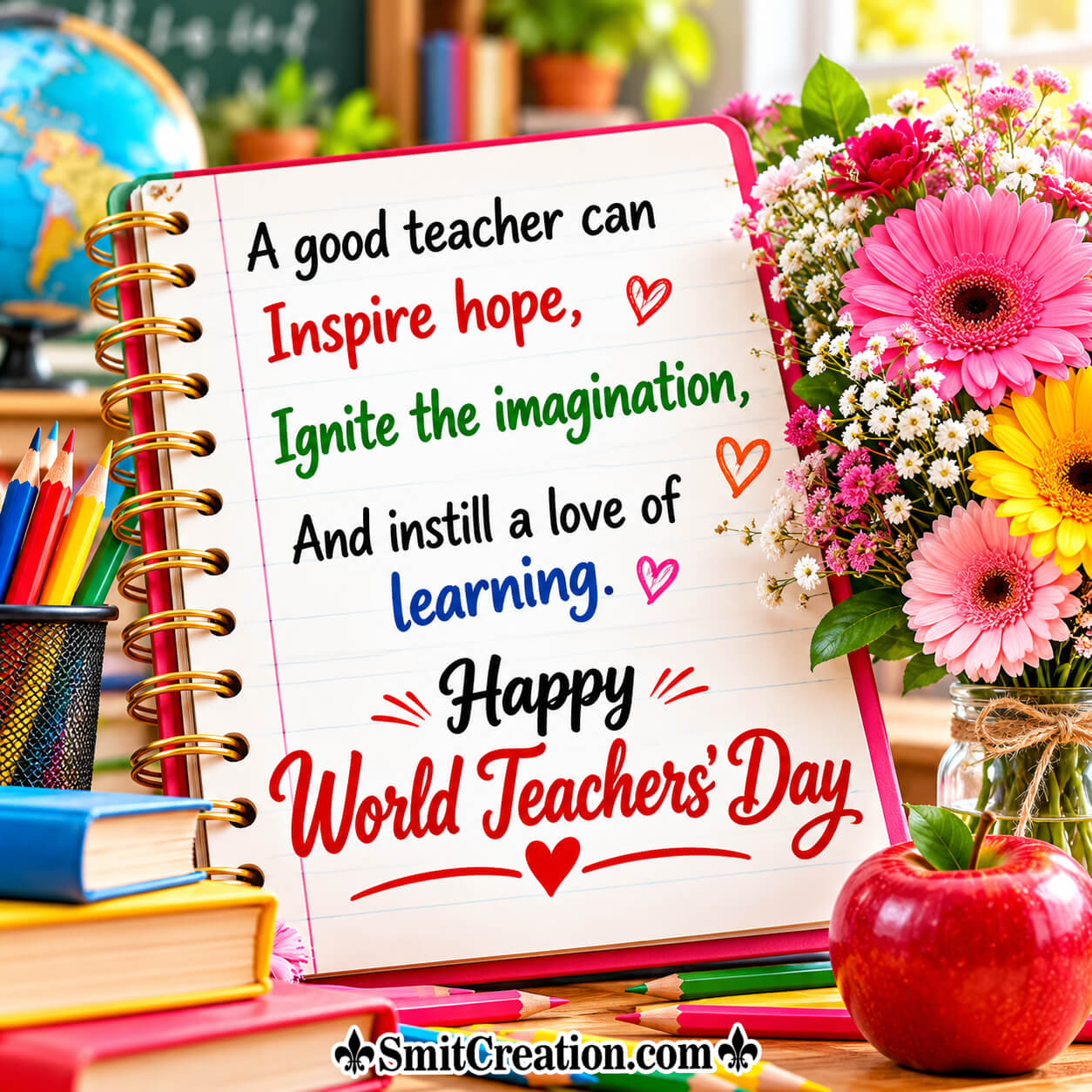 Happy World Teachers’ Day Greeting Image