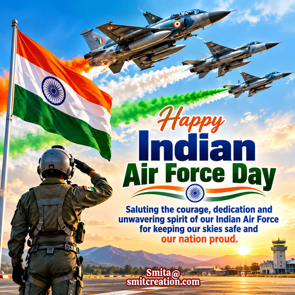 Indian Air Force Day Blessing Picture