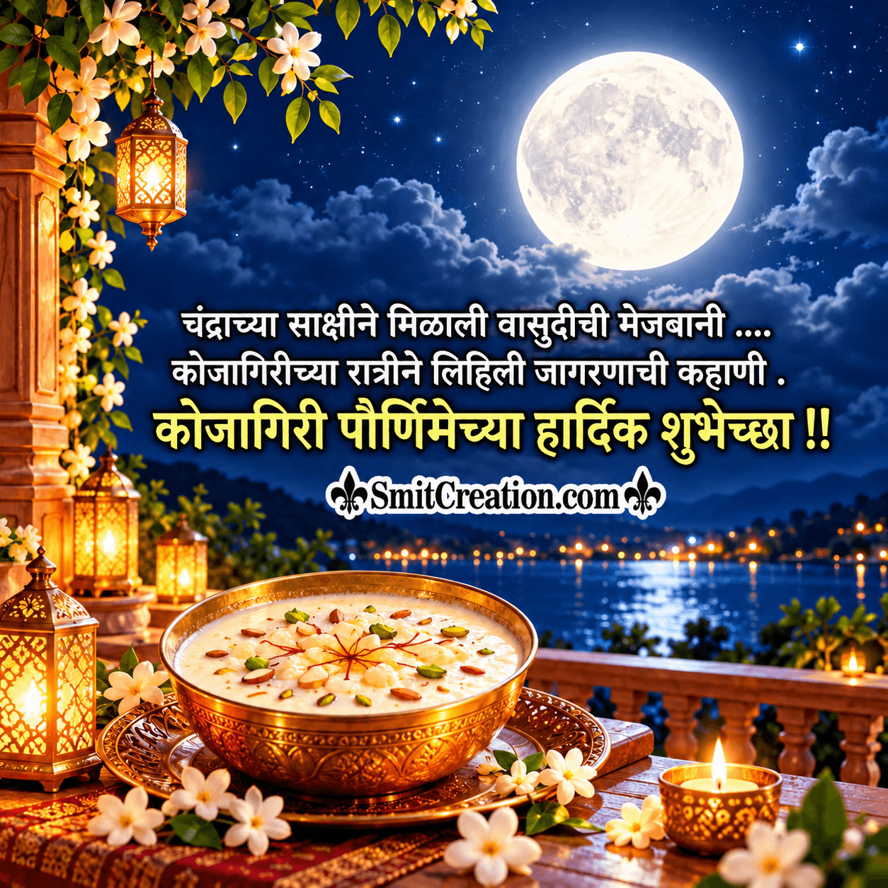 KOJAGIRI PURNIMA CHYA HARDIK SHUBHECHHA