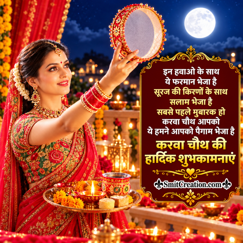 Karwa Chauth Ki Hardik Shubhkamnaye