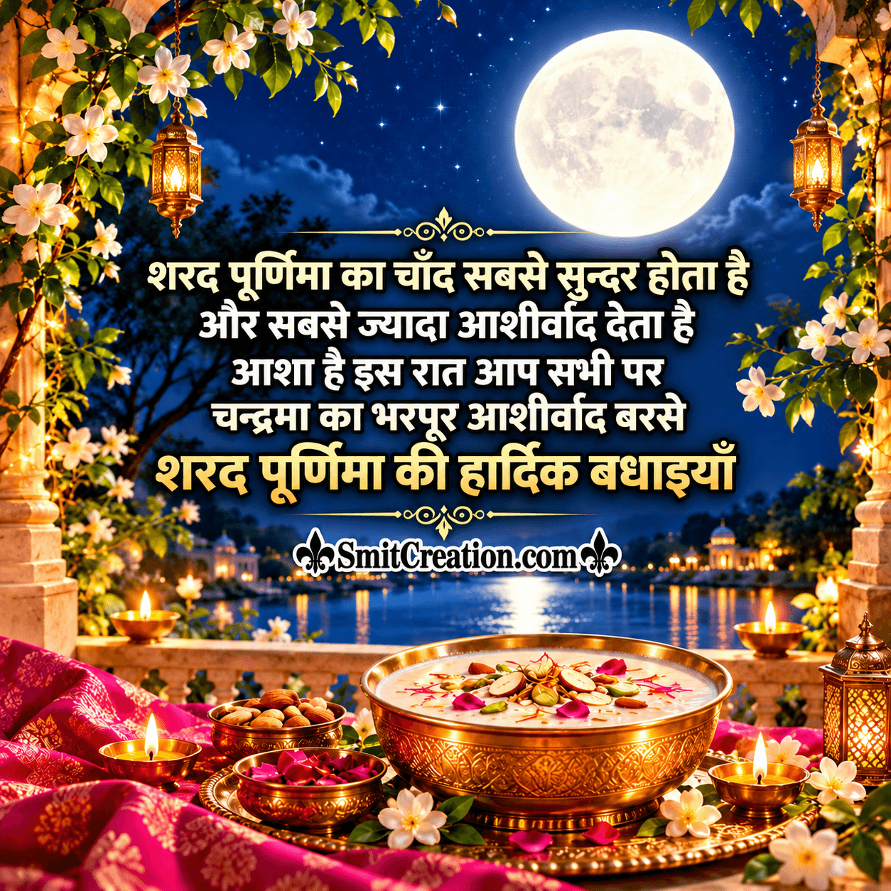Sharad Purnima Ki Hardik Badhaiya