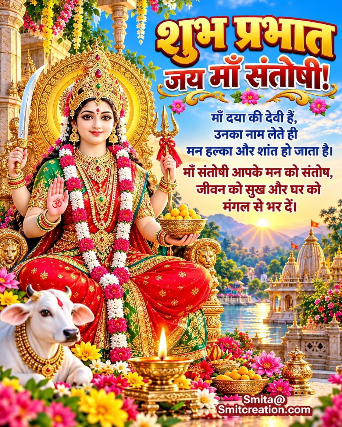 Shubh Prabhat Maa Santoshi Kripa Message