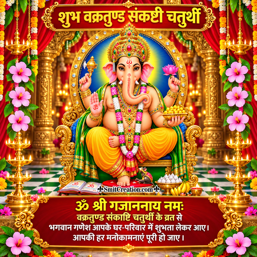 Vakratunda Sankashti Message In Hindi