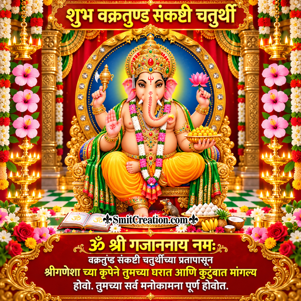 Vakratunda Sankashti Message In Marathi