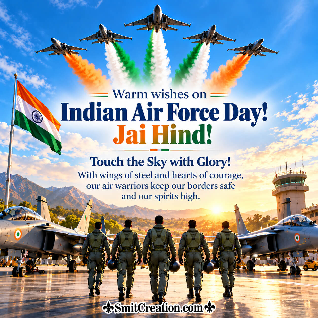 Warm Wishes On Indian Air Force Day Best Pic