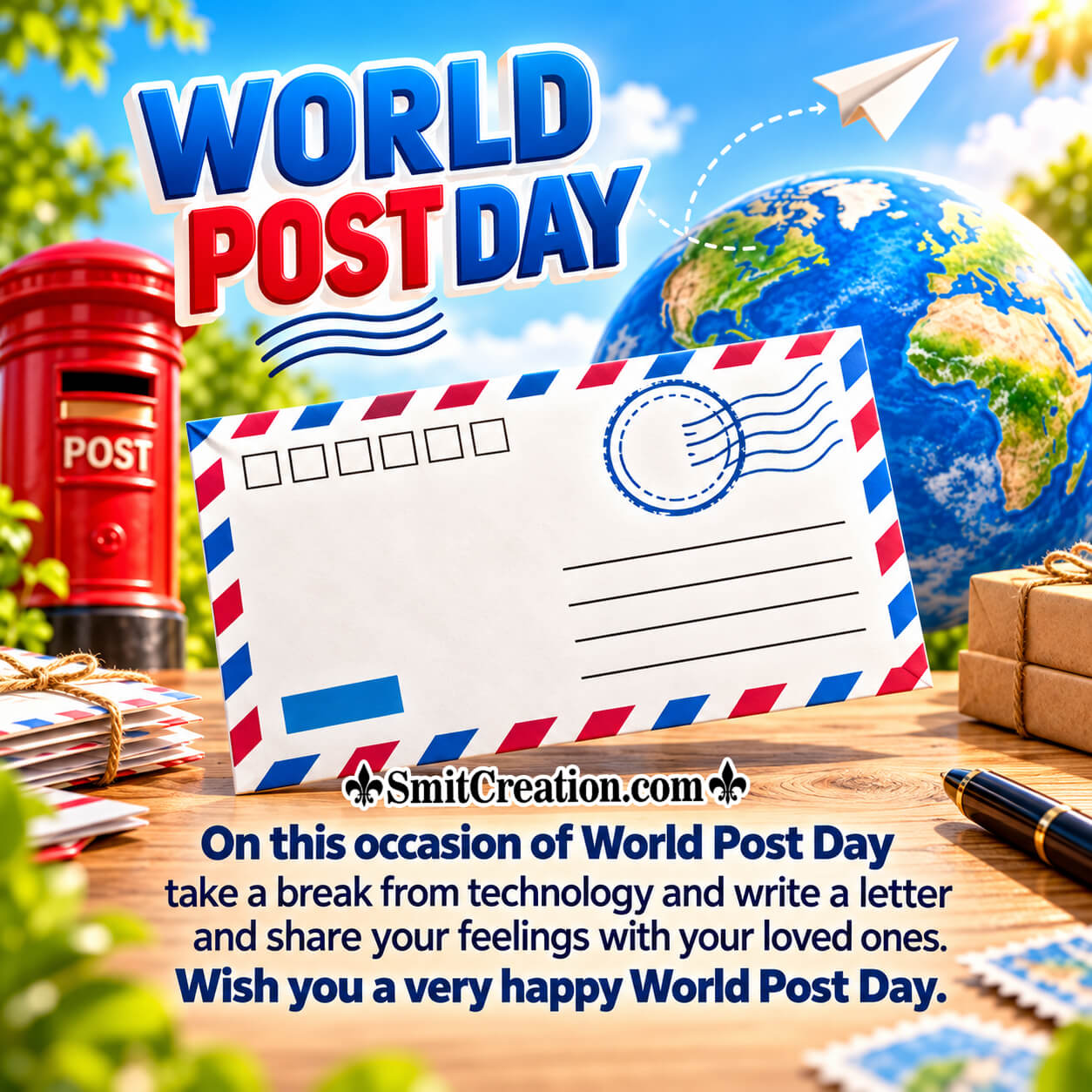 Wish You Very Happy World Post Day