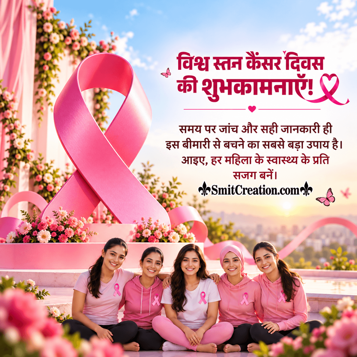 World Breast Cancer Day Hindi Greeting Pic