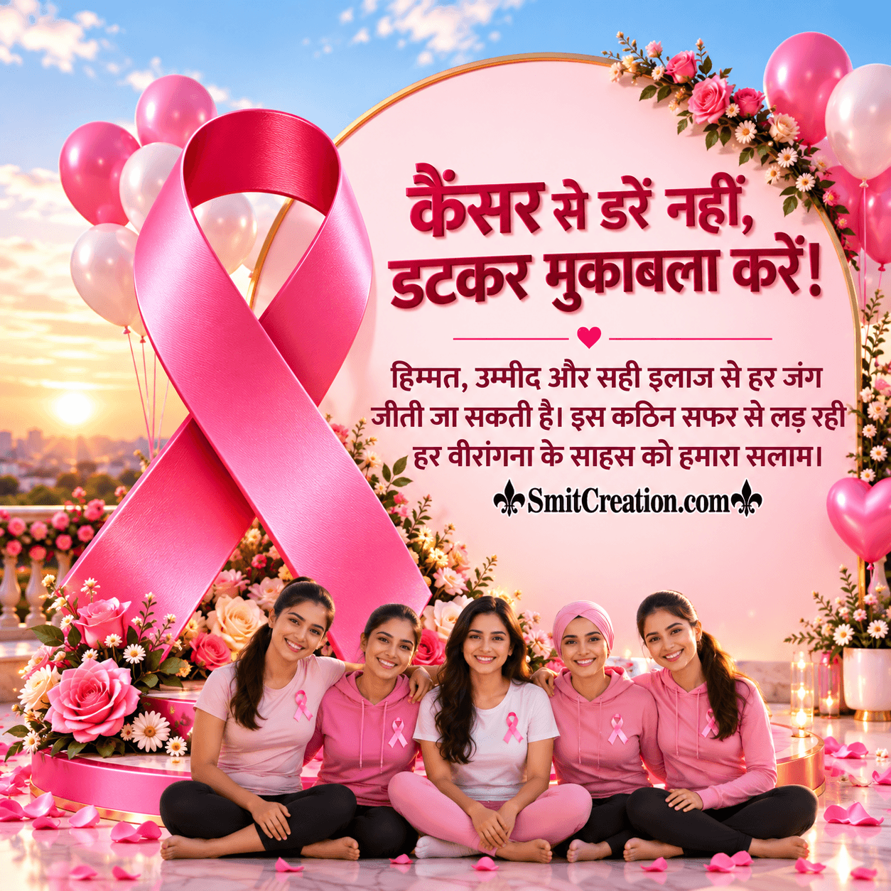 World Breast Cancer Day Hindi Message Picture