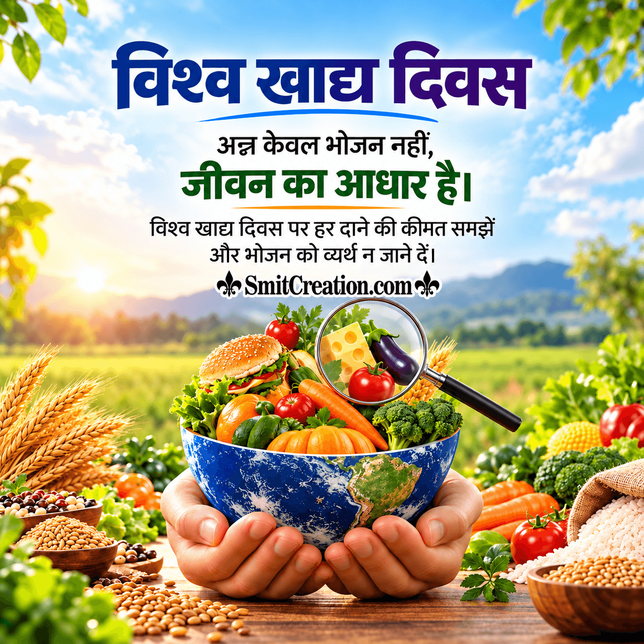 World Food Day Hindi Status Picture